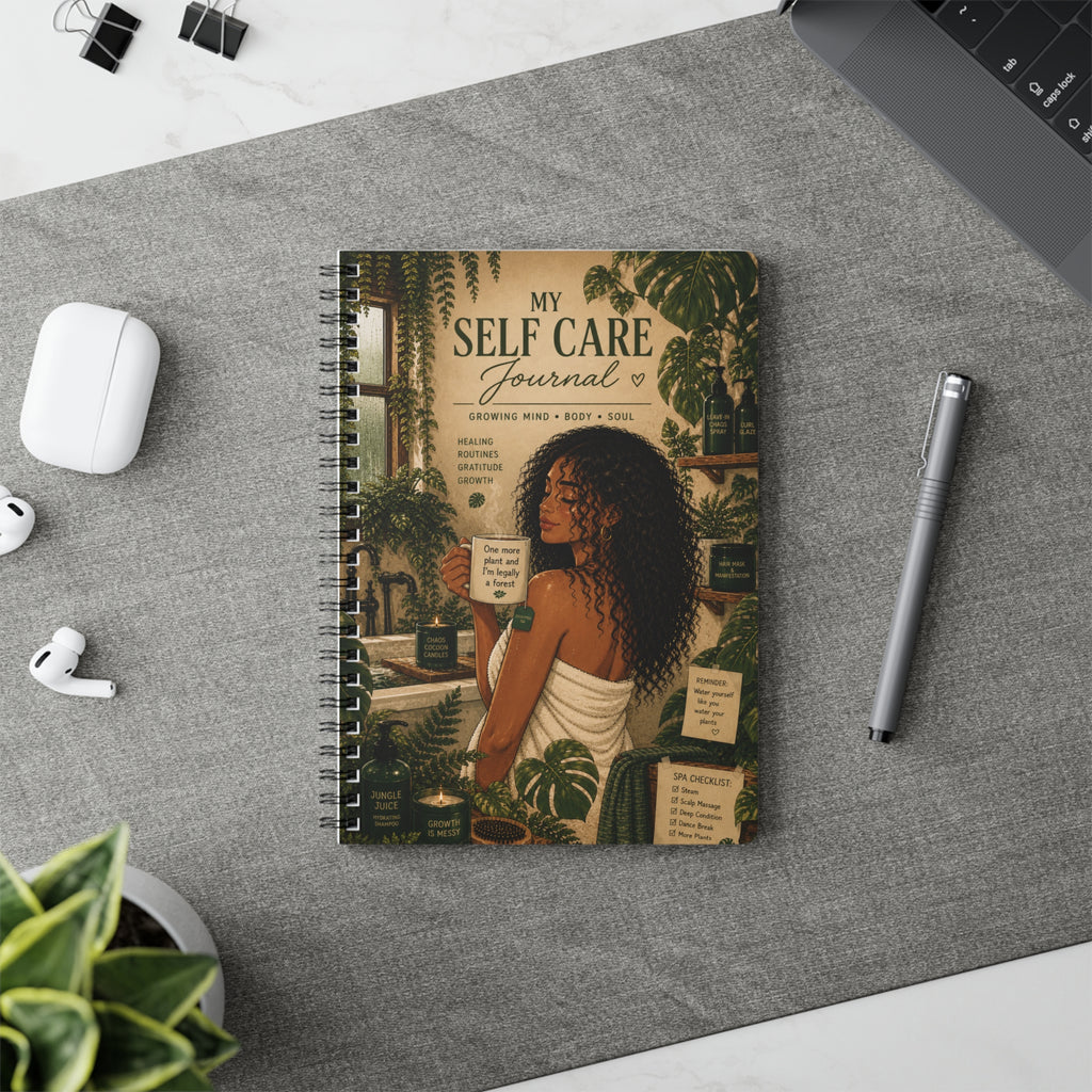 My Self Care Journal — A5 Wirobound Softcover Notebook