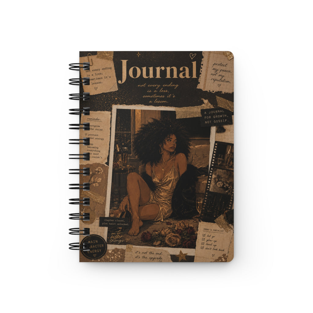 Spiral Journal — 'Every Page Is A New Beginning' Vintage Collage Notebook