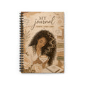 My Journal Spiral Notebook — Cozy Floral Guided Ruled Notebook for Gratitude, Self-Care & Daily Reflection