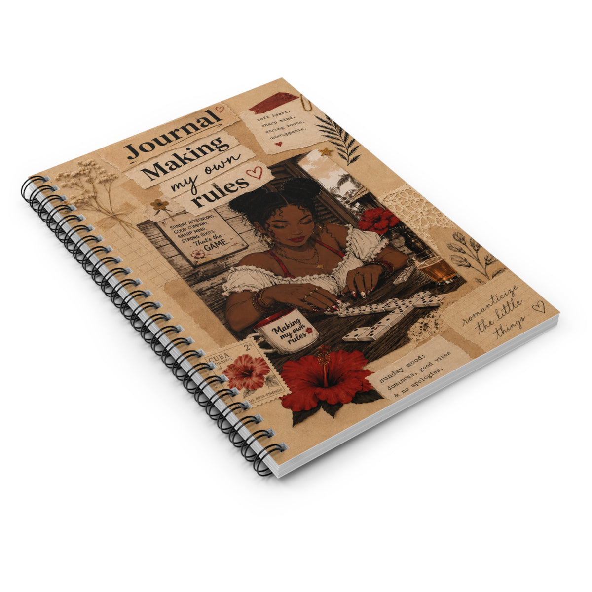 Spiral Notebook — "Journal: Making My Own Rules" Ruled Lined Journal