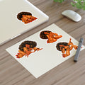 Roller Disco Afro Girl Sticker Sheet — Retro 70s Vibe Decorative Stickers