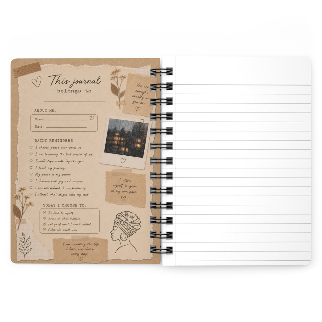 Cozy Rainy Day Spiral Journal