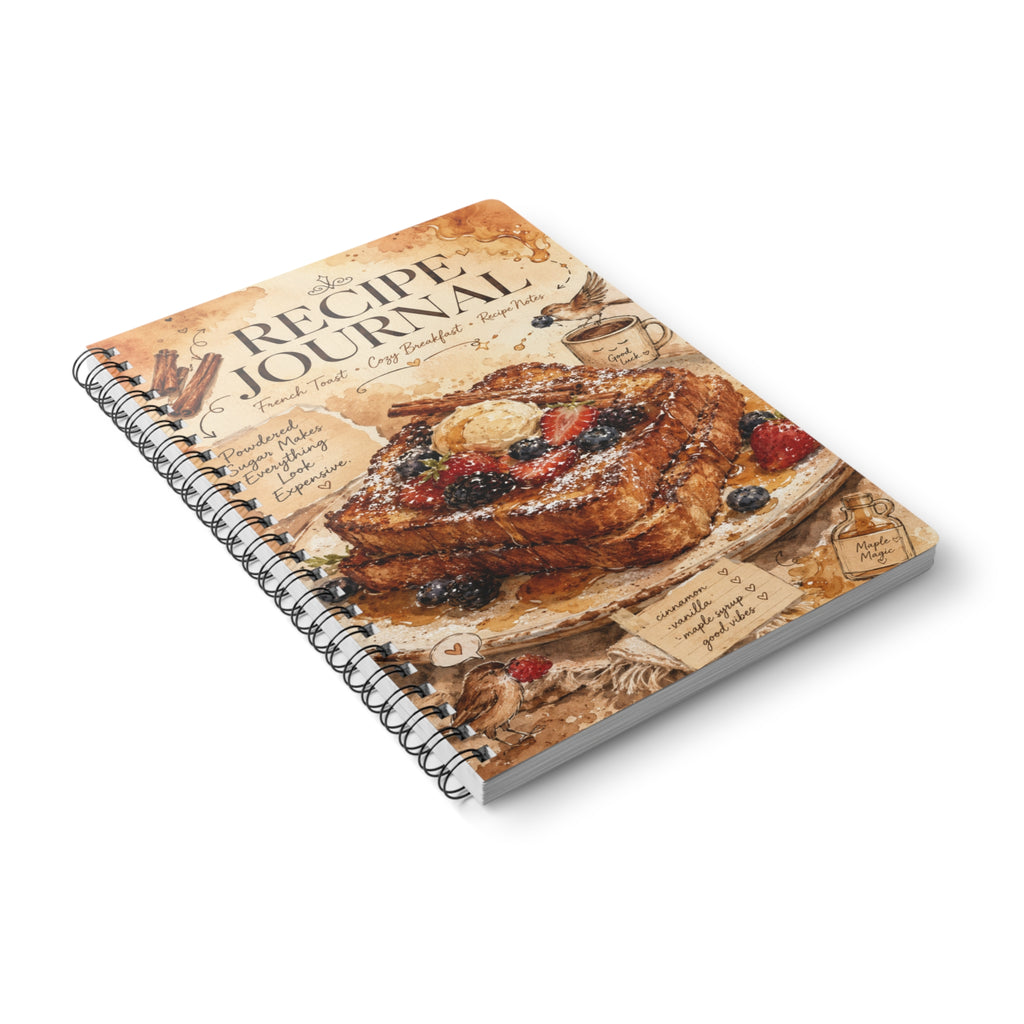 Recipe Journal Notebook | Wirobound Softcover A5
