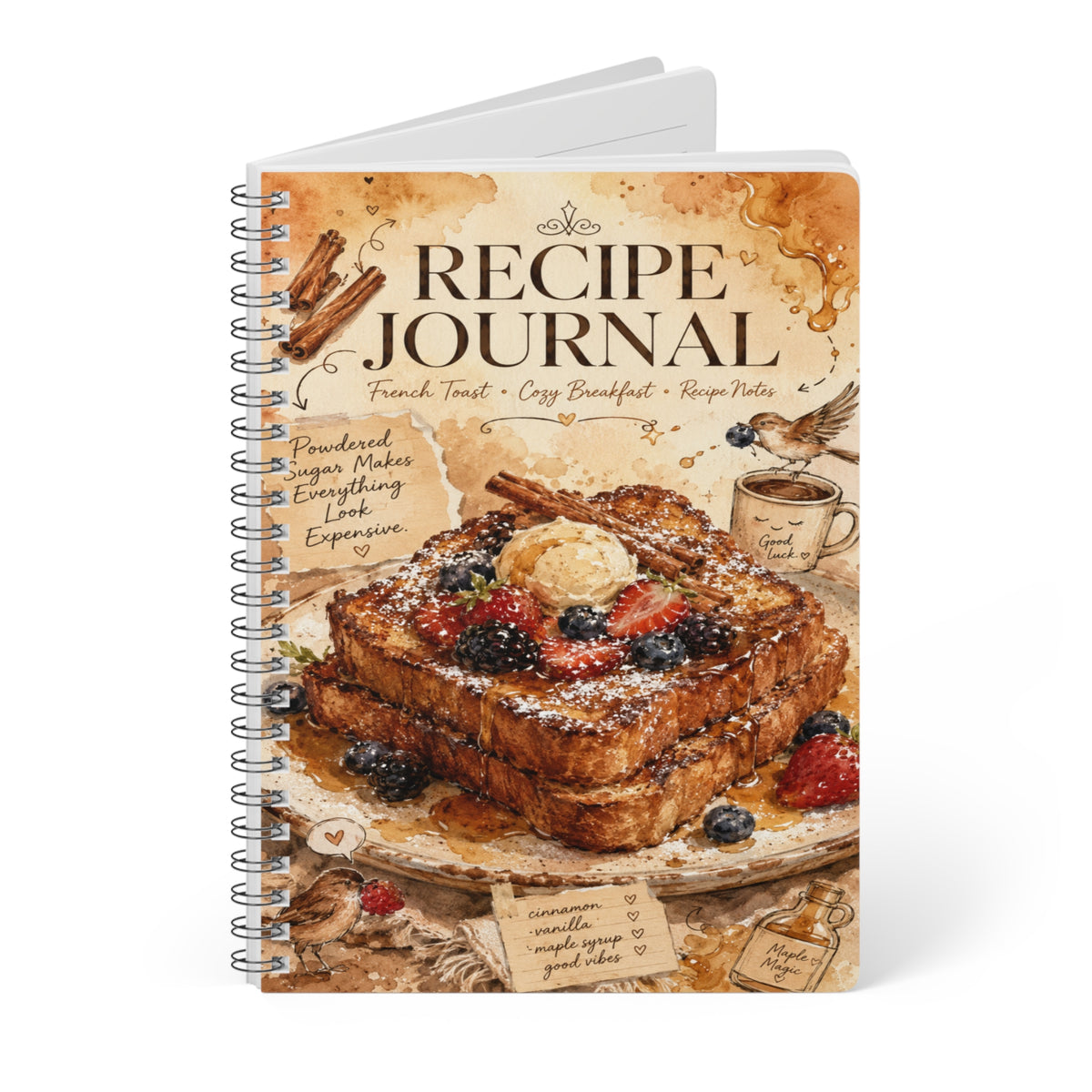 Recipe Journal Notebook | Wirobound Softcover A5
