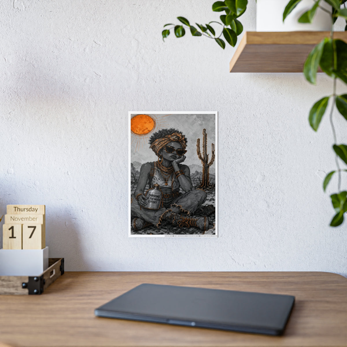 Desert Queen Illustration Poster | Gloss Poster