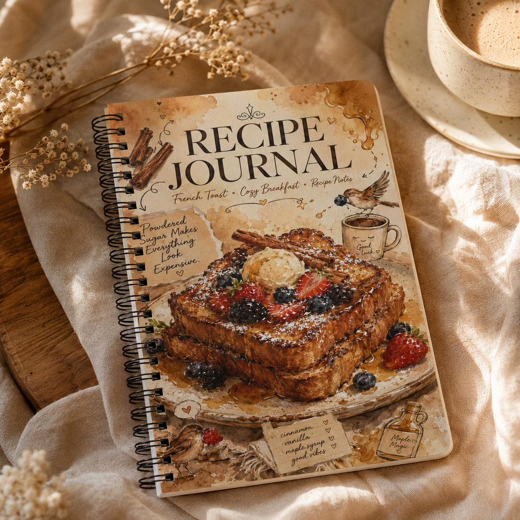 Recipe Journal Notebook | Wirobound Softcover A5