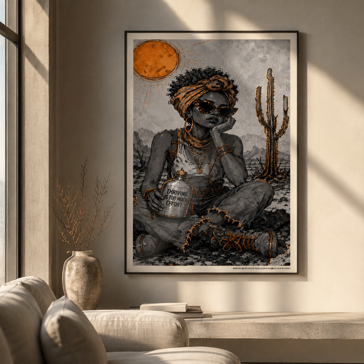 Desert Queen Illustration Poster | Gloss Poster