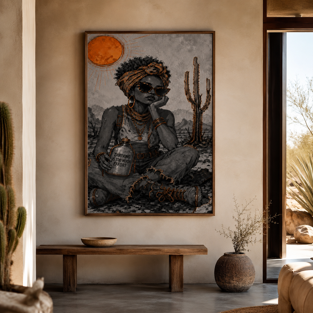 Desert Queen Illustration Poster | Gloss Poster