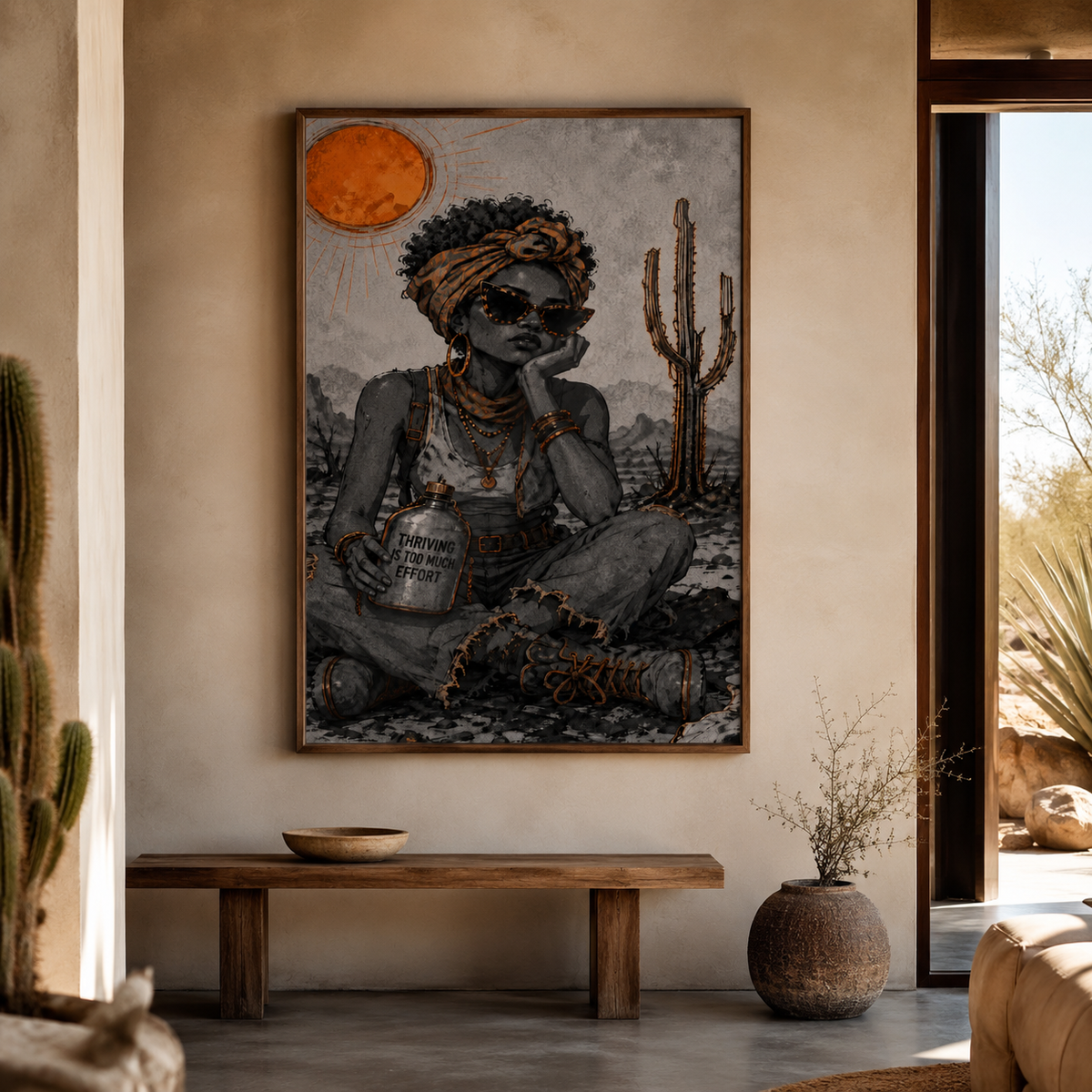 Desert Queen Illustration Poster | Gloss Poster