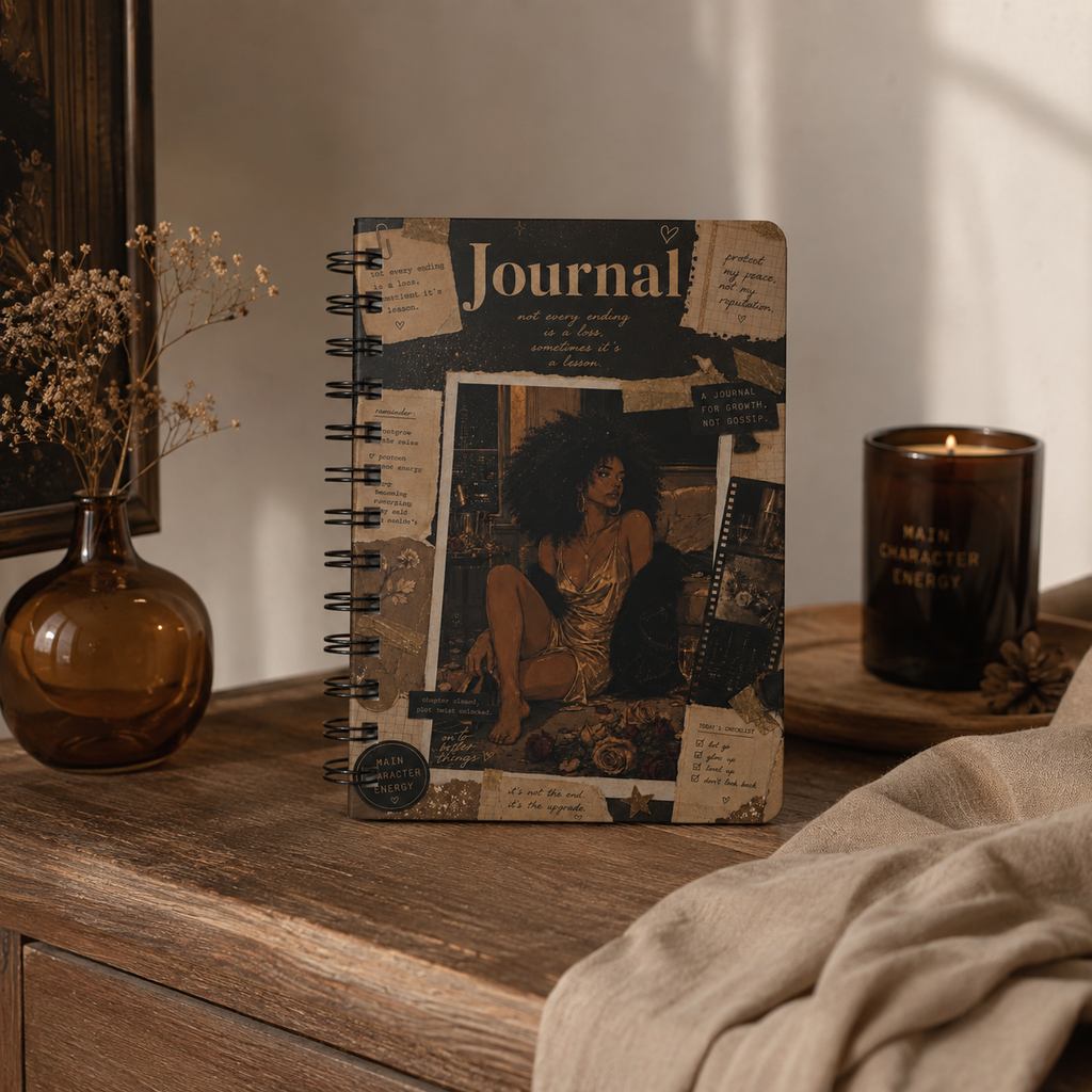 Spiral Journal — 'Every Page Is A New Beginning' Vintage Collage Notebook