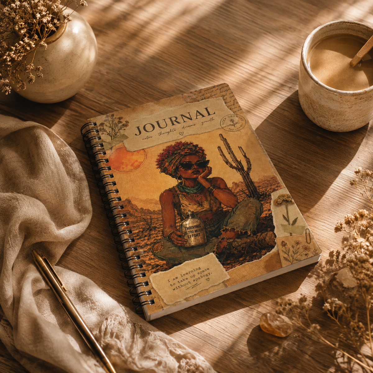 Desert Muse Journal — Wirobound A5 Softcover Notebook