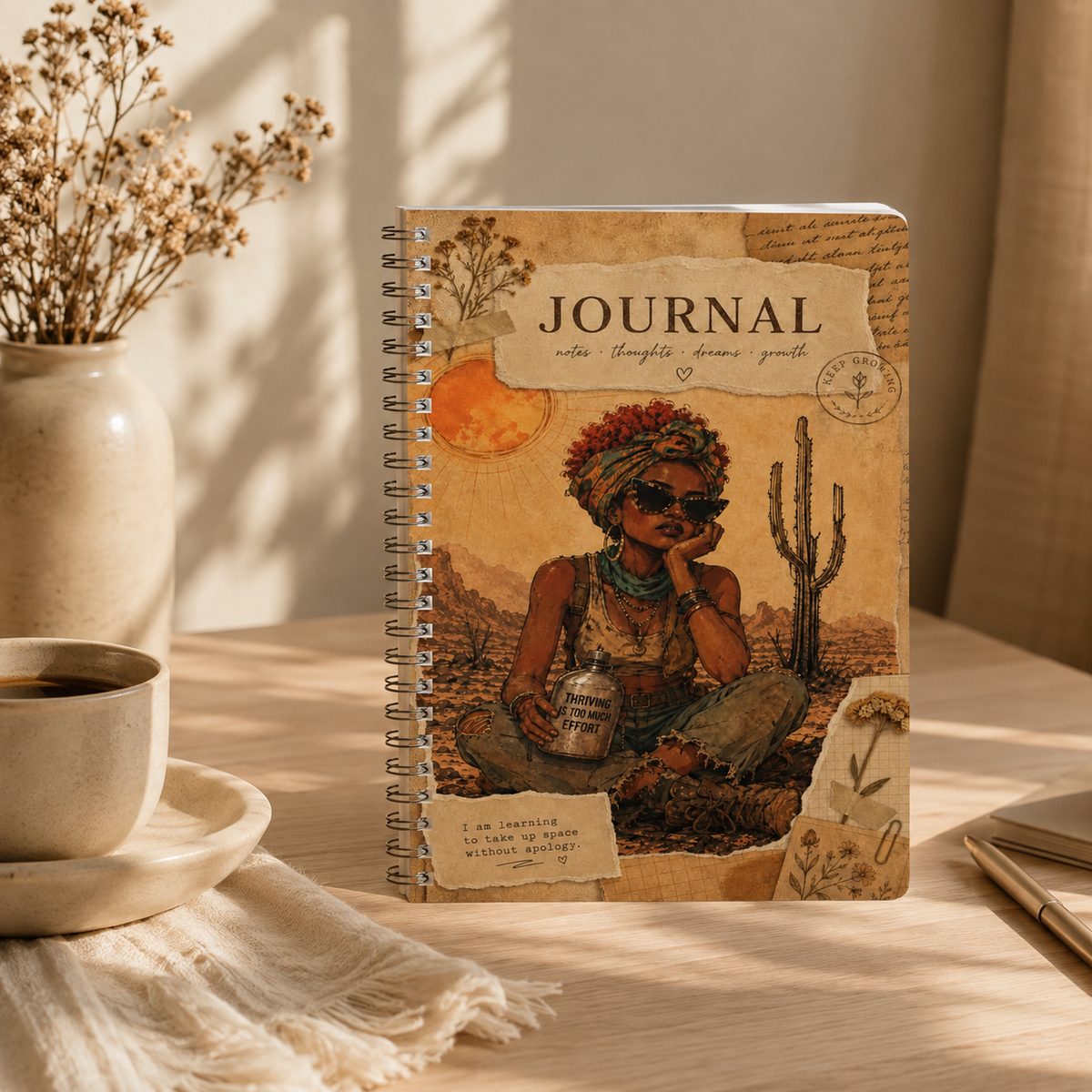 Desert Muse Journal — Wirobound A5 Softcover Notebook