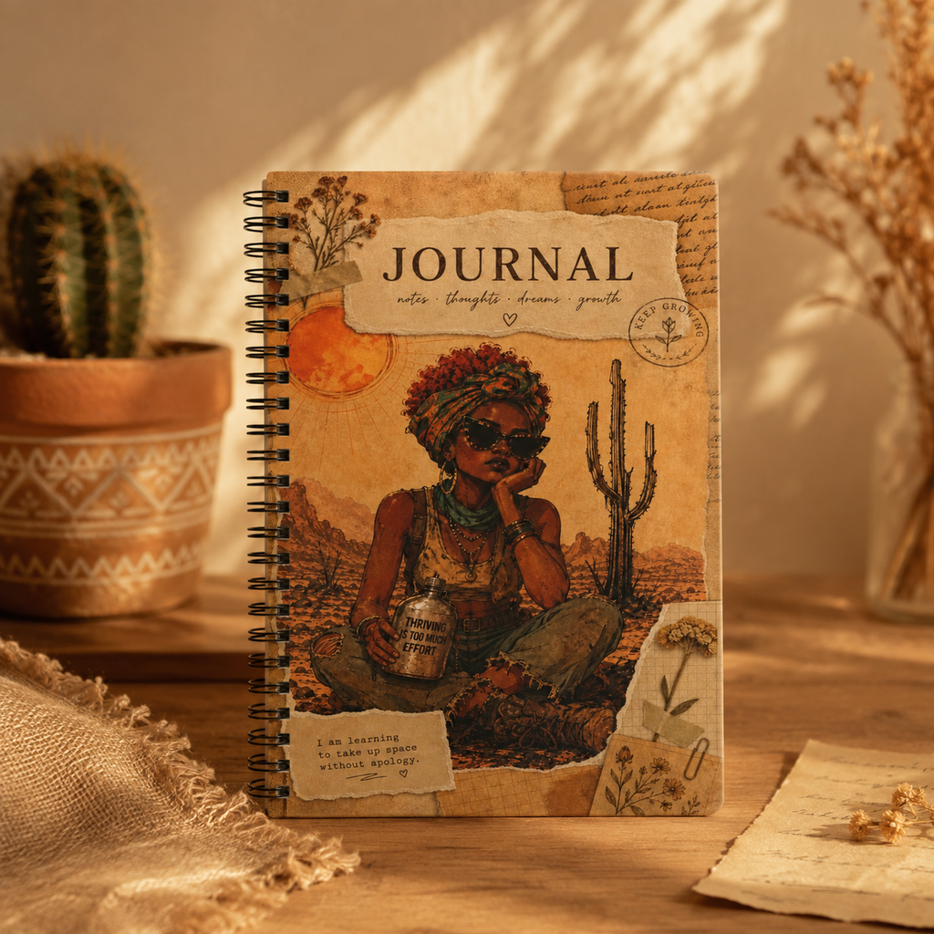 Desert Muse Journal — Wirobound A5 Softcover Notebook