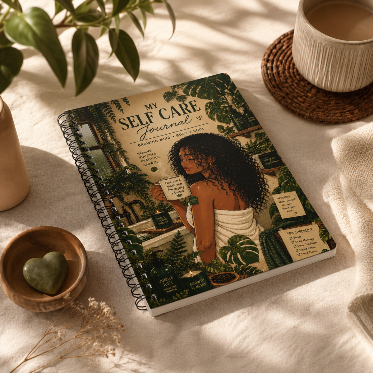 My Self Care Journal — A5 Wirobound Softcover Notebook