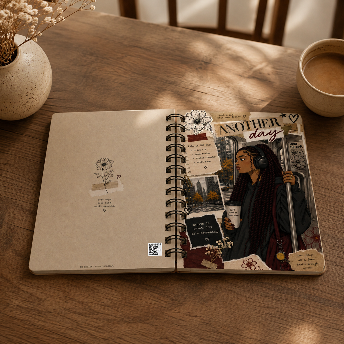Another Day Spiral Journal — Empowered Urban Girl Notebook