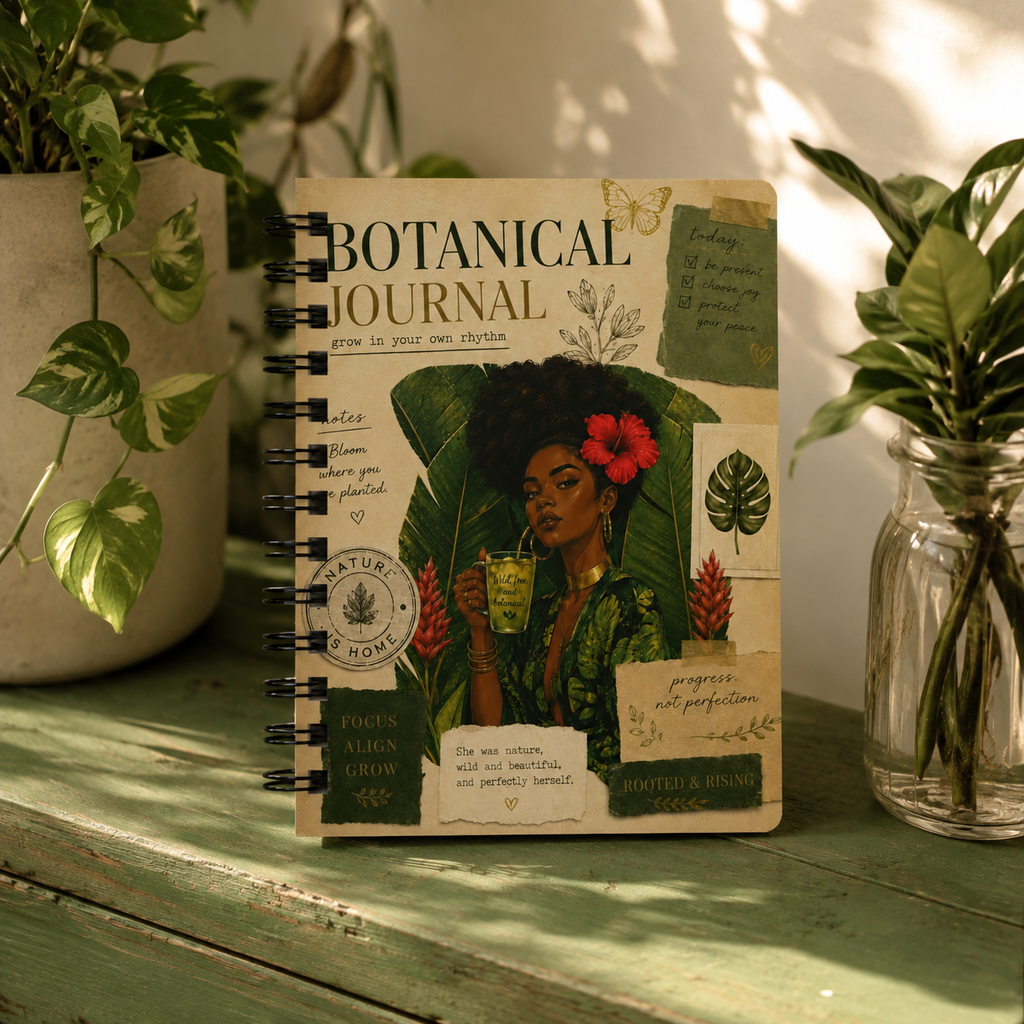 Botanical Journal Spiral Notebook — Plant Lover's Garden Journal