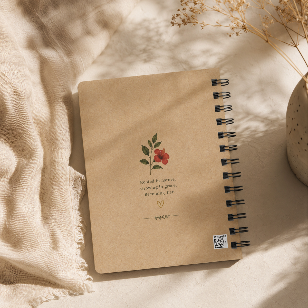 Botanical Journal Spiral Notebook — Plant Lover's Garden Journal