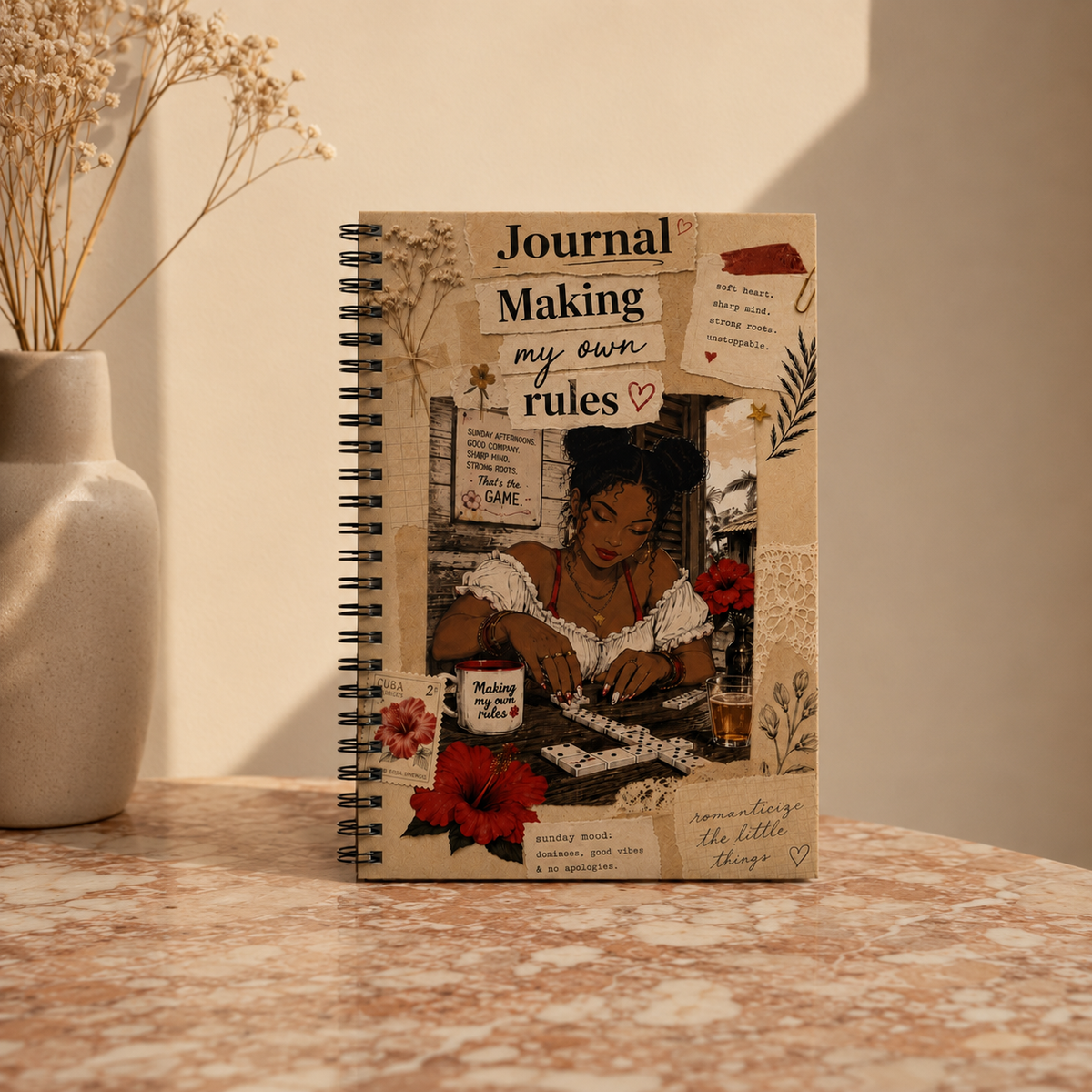 Spiral Notebook — "Journal: Making My Own Rules" Ruled Lined Journal