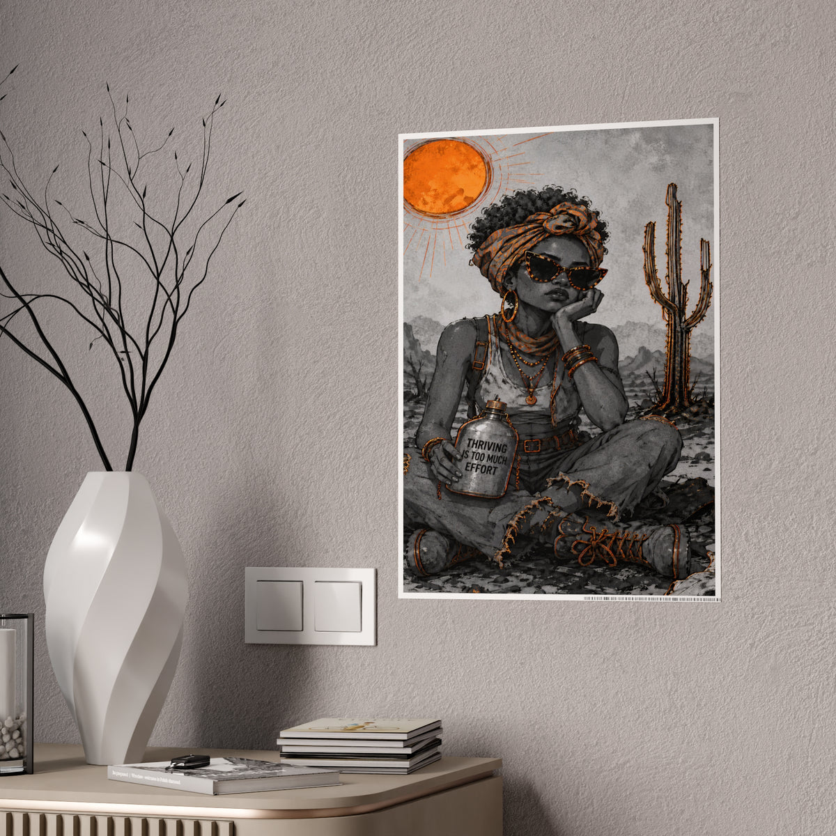 Desert Queen Illustration Poster | Gloss Poster