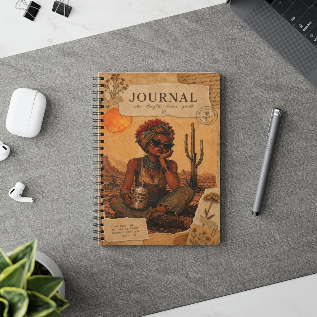 Desert Muse Journal — Wirobound A5 Softcover Notebook