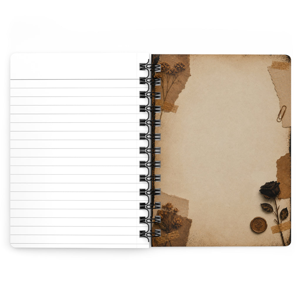 Spiral Journal — 'Every Page Is A New Beginning' Vintage Collage Notebook