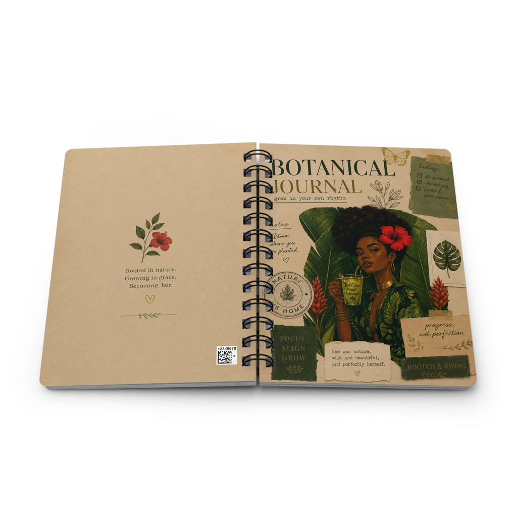 Botanical Journal Spiral Notebook — Plant Lover's Garden Journal