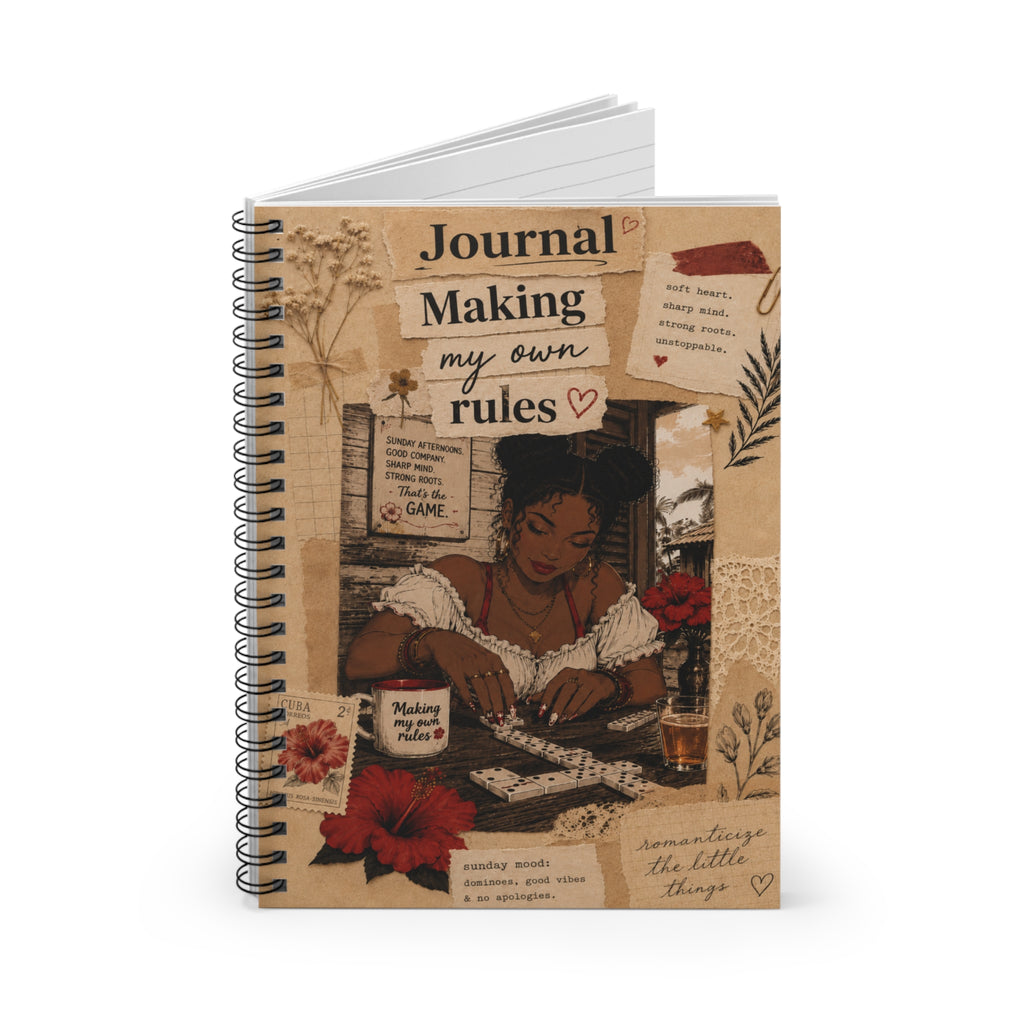 Spiral Notebook — "Journal: Making My Own Rules" Ruled Lined Journal