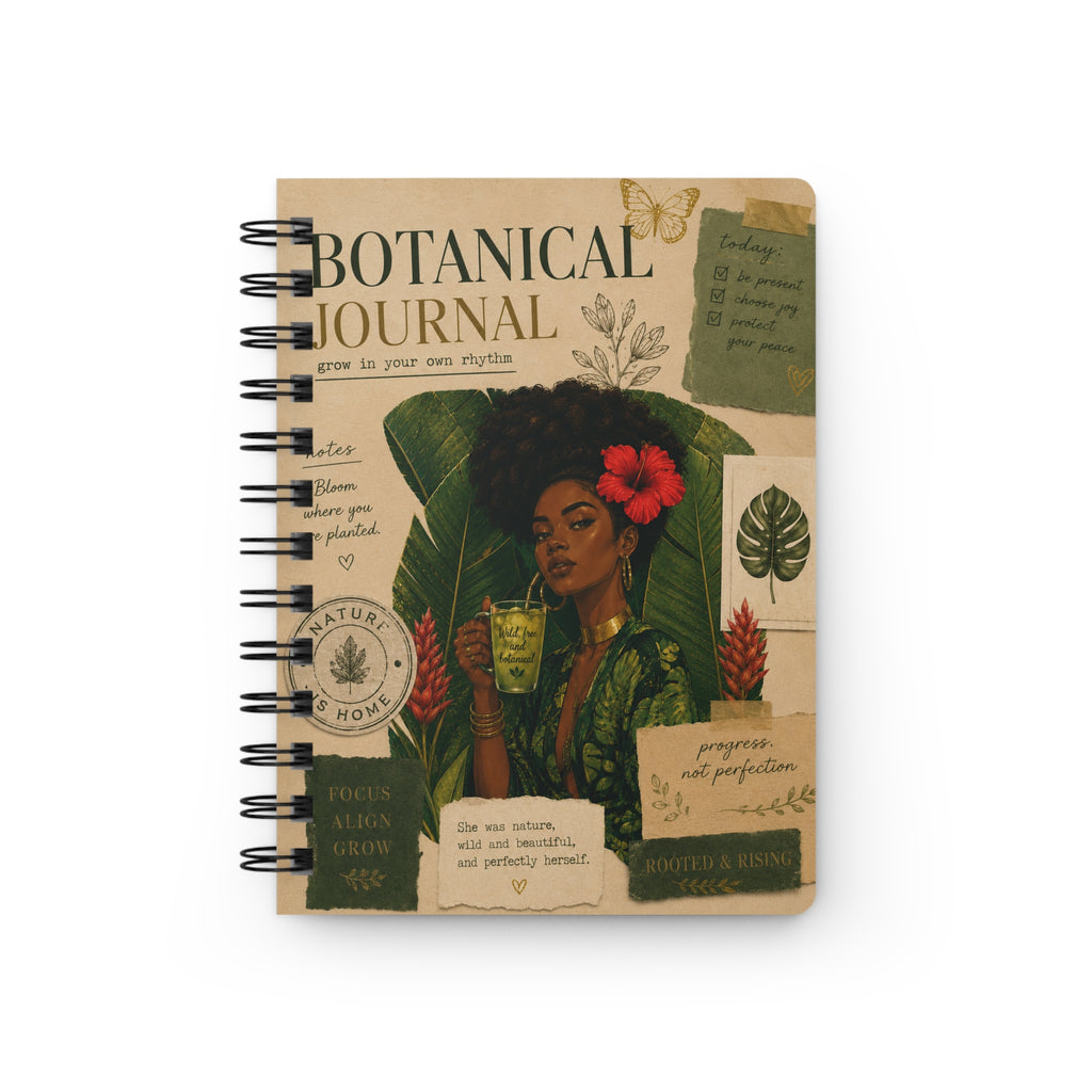 Botanical Journal Spiral Notebook — Plant Lover's Garden Journal