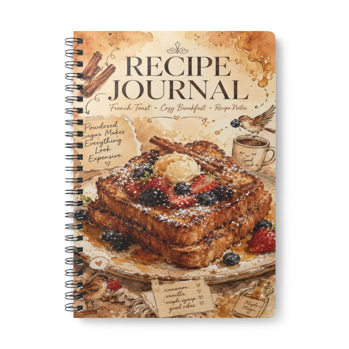 Recipe Journal Notebook | Wirobound Softcover A5